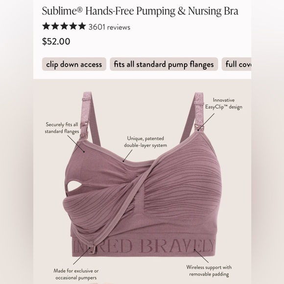 TWO Kindred Bravery Sublime Nursing Pumping Bra - Picture 2 of 3